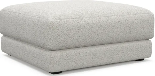 Malibu Ottoman - River Rock Ivory