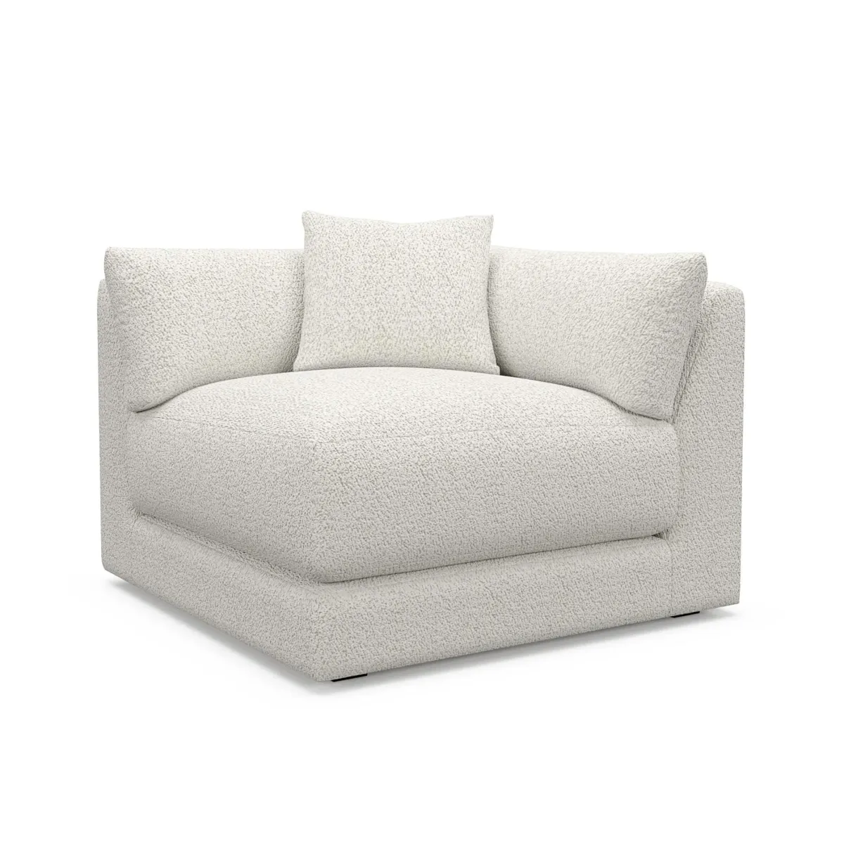 Malibu Corner Chair - River Rock Ivory