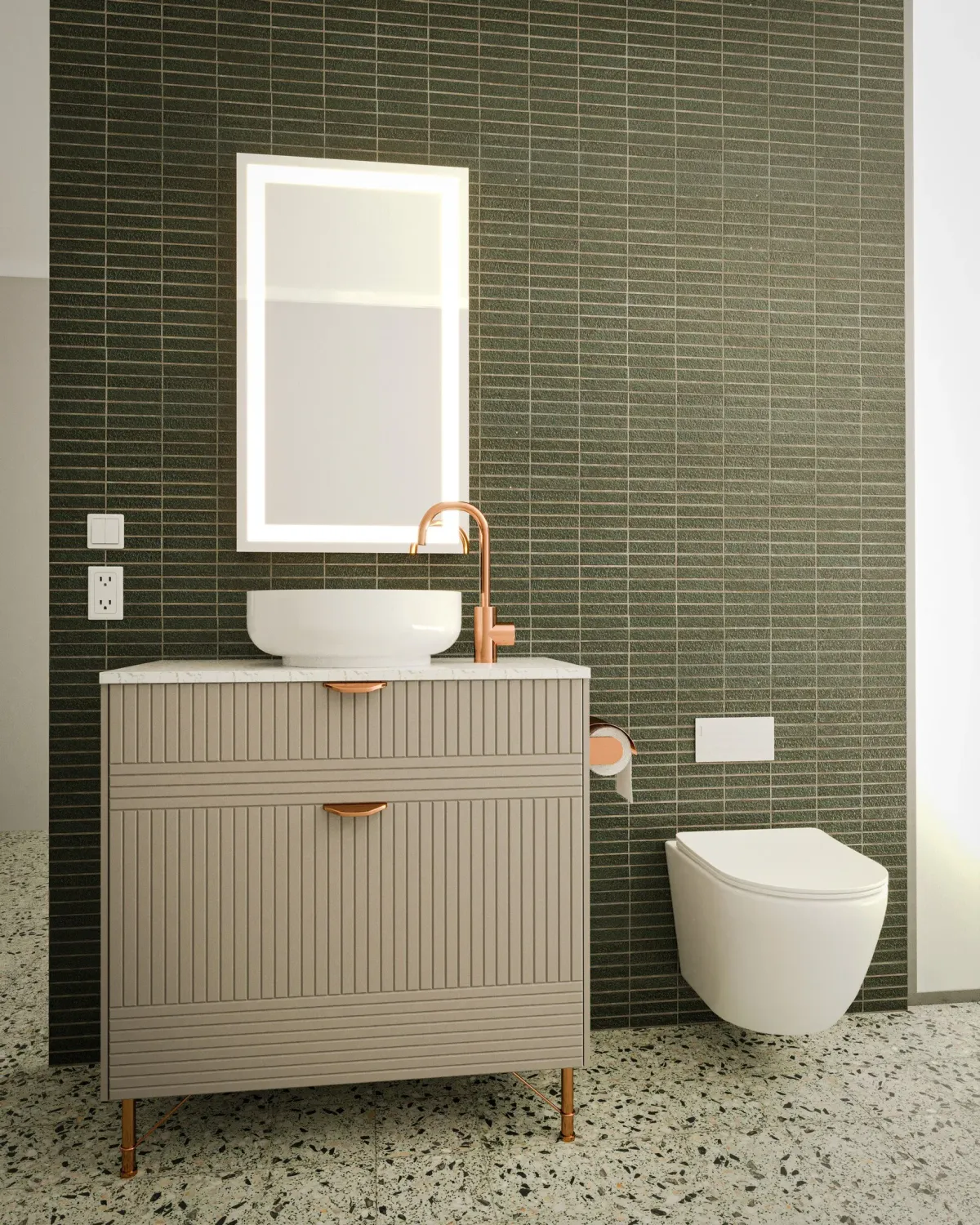 Cecilia Illuminated Wall Mirror