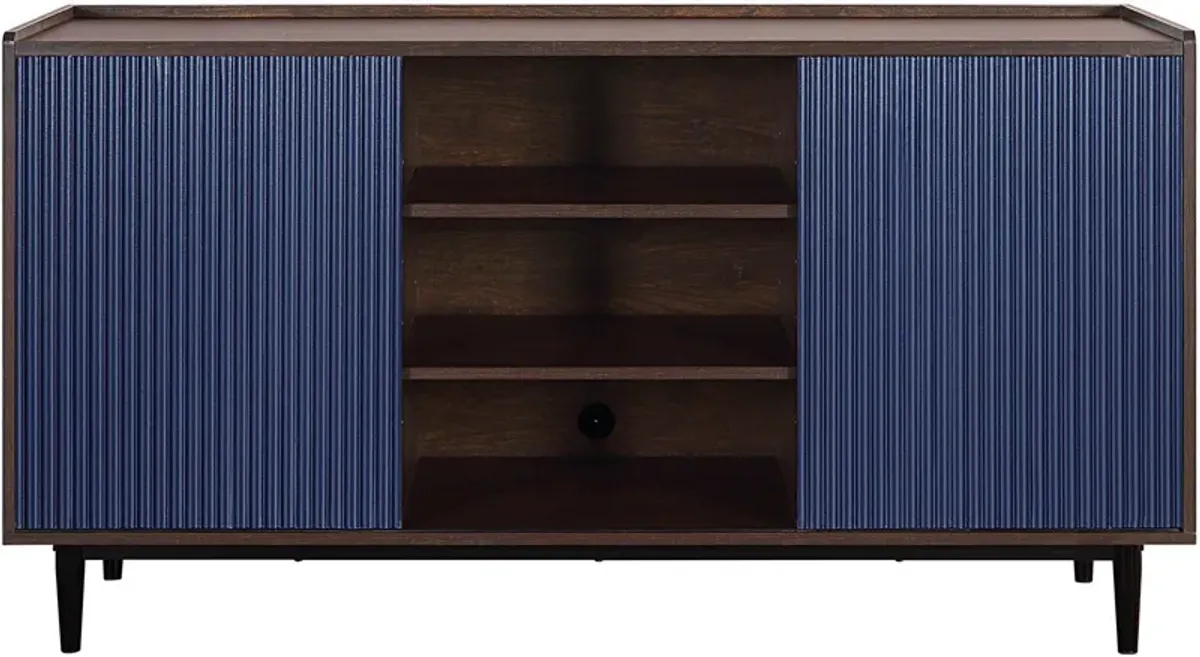 Colter Sideboard - Dark Brown/Navy Blue