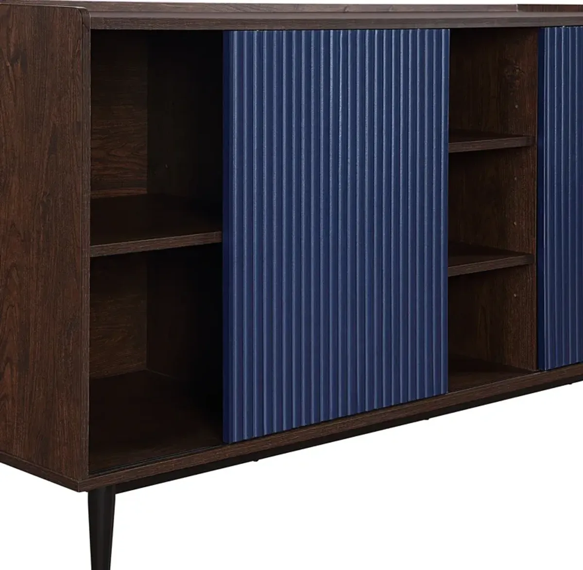 Colter Sideboard - Dark Brown/Navy Blue