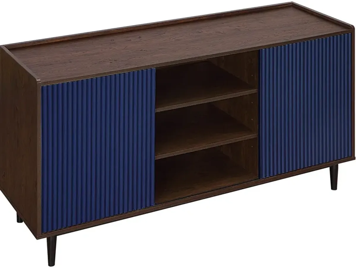 Colter Sideboard - Dark Brown/Navy Blue