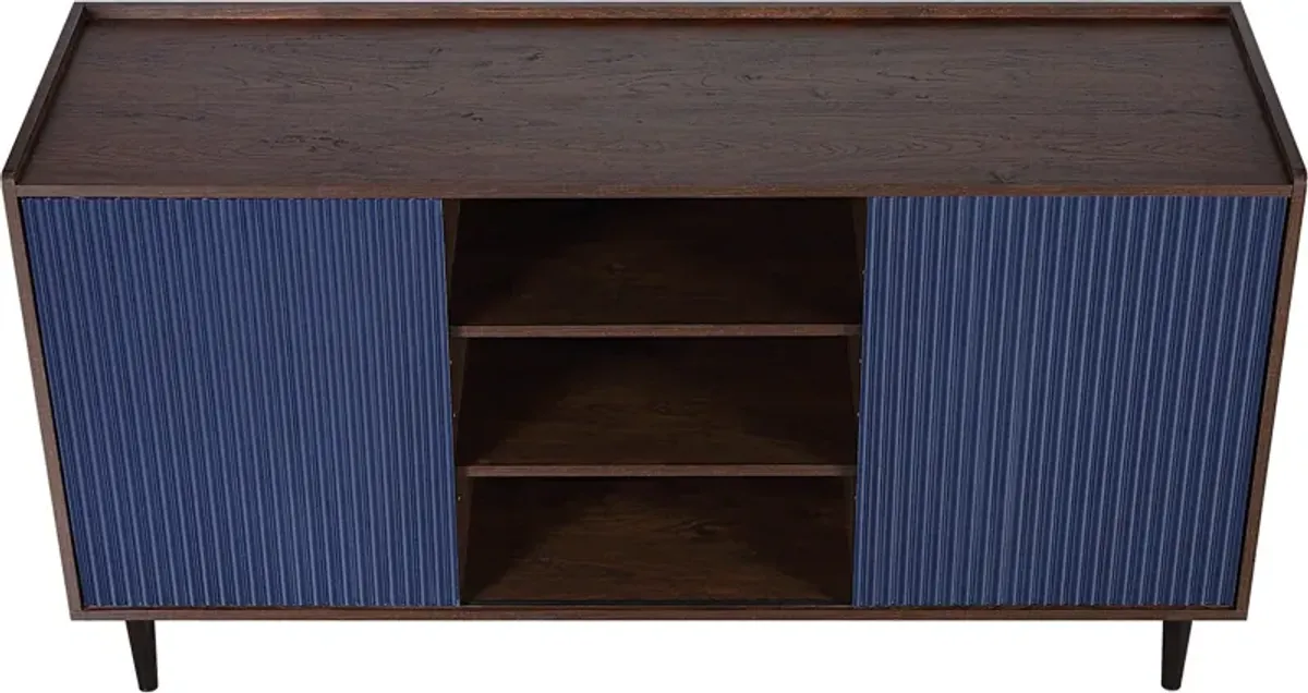 Colter Sideboard - Dark Brown/Navy Blue