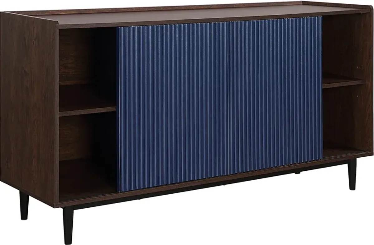 Colter Sideboard - Dark Brown/Navy Blue