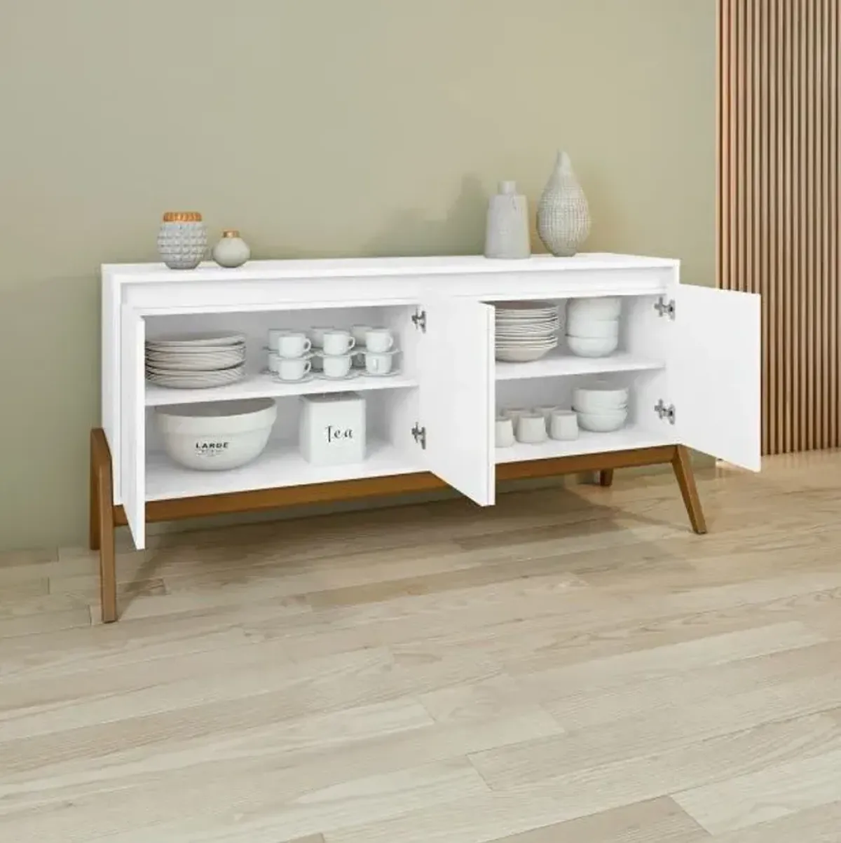 Zamir 63" Sideboard - Matte White