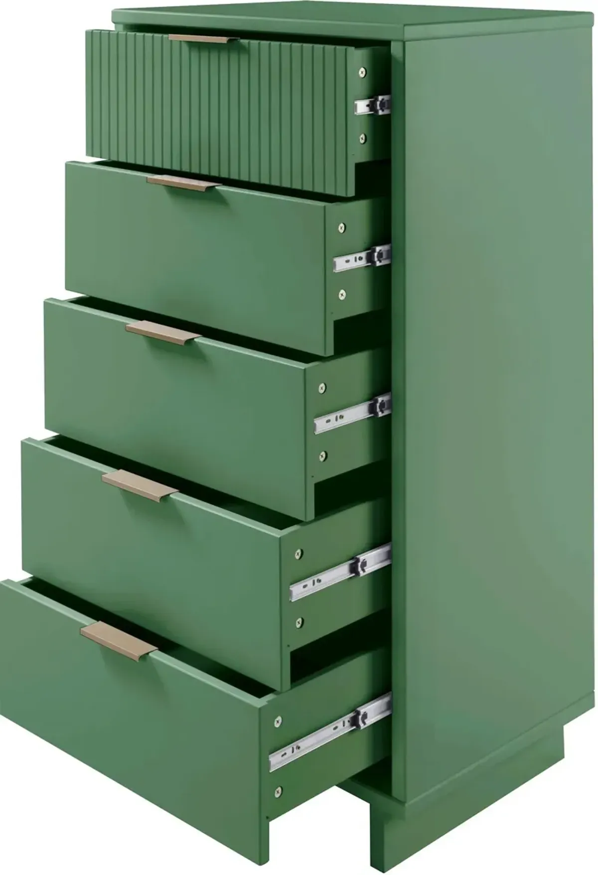 Kenya Dresser, 3 Drawer Dresser and Narrow Chest Set - Sage Green