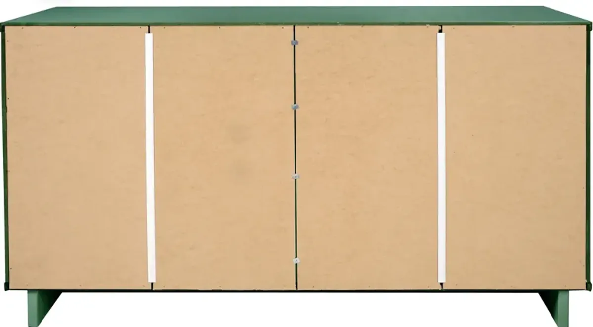 Kenya Dresser, 3 Drawer Dresser and Narrow Chest Set - Sage Green