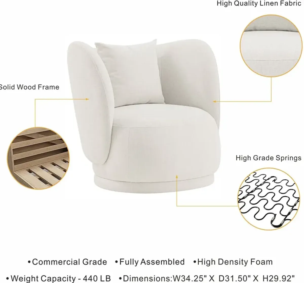 Benson Accent Chair - Cream