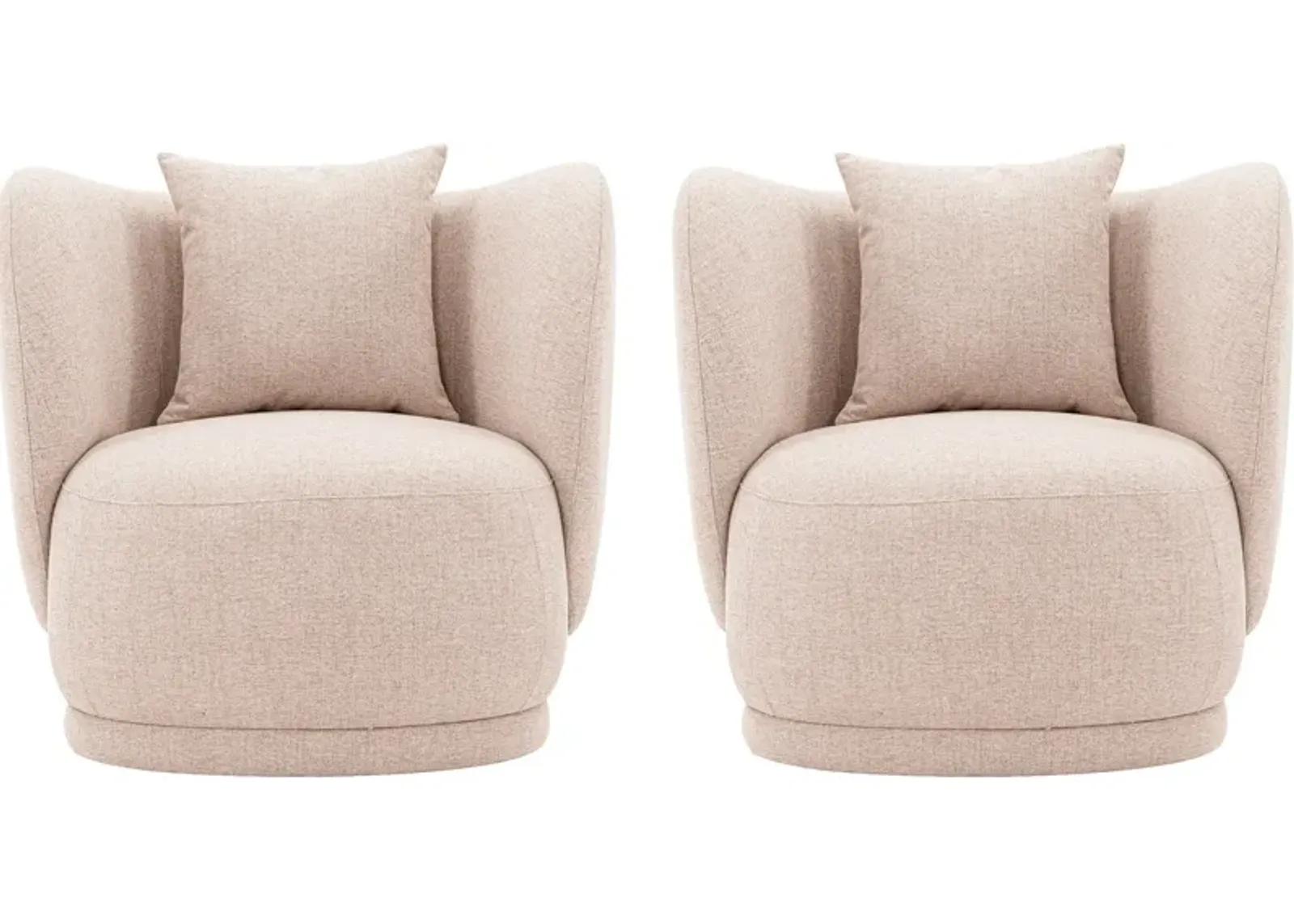 Benson Set of 2 Accent Chairs - Wheat