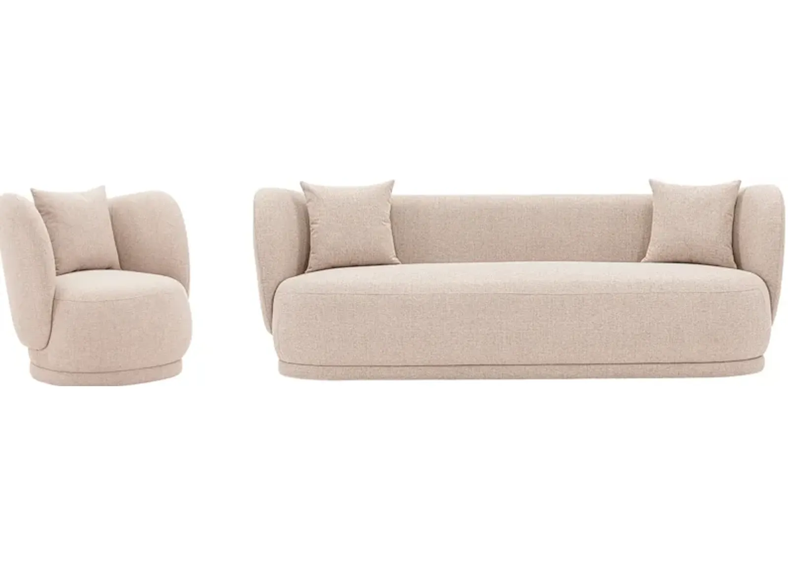 Benson Sofa and Accent Chair - Wheat