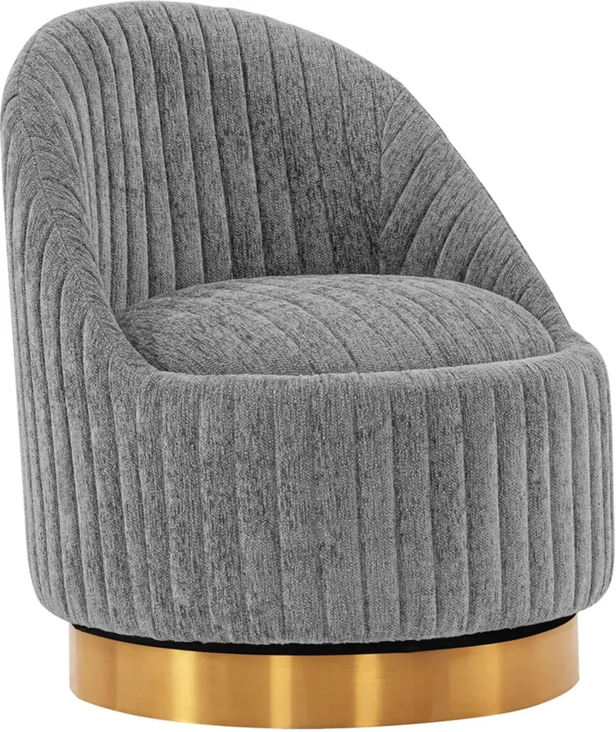 Venus Swivel Accent Chair - Grey