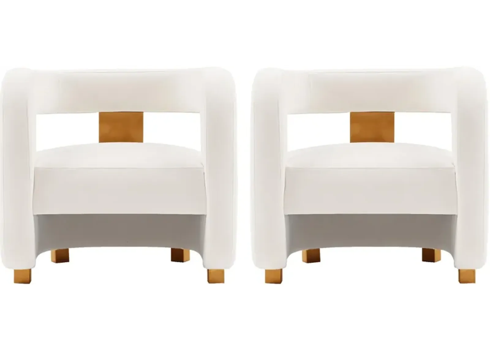 Braven Set of 2 Accent Chairs - White