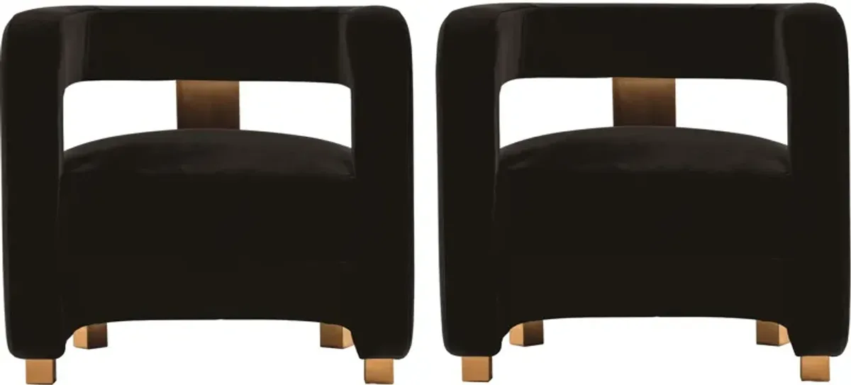 Braven Set of 2 Accent Chairs - Black