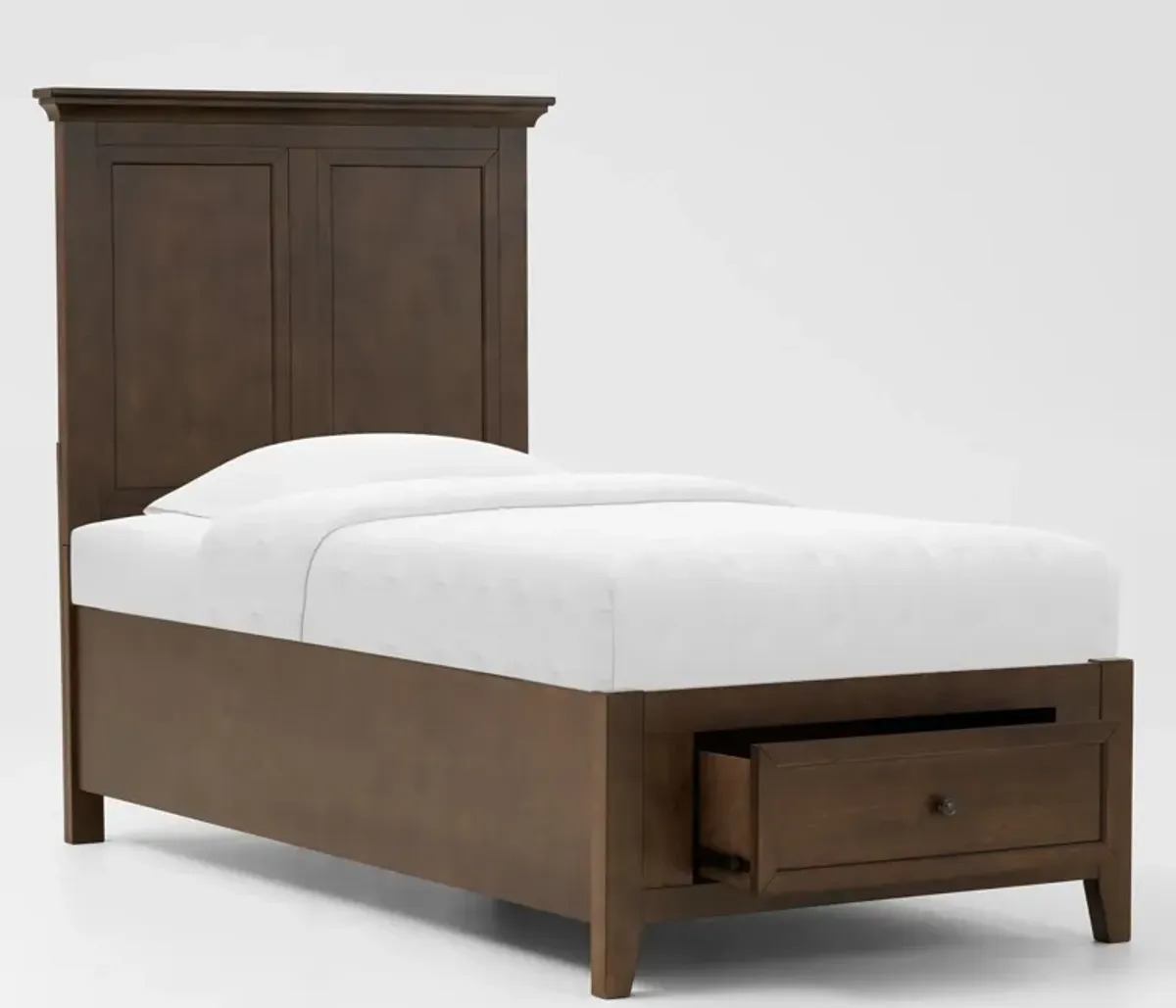 Lincoln Twin Youth Storage Bed - Hickory