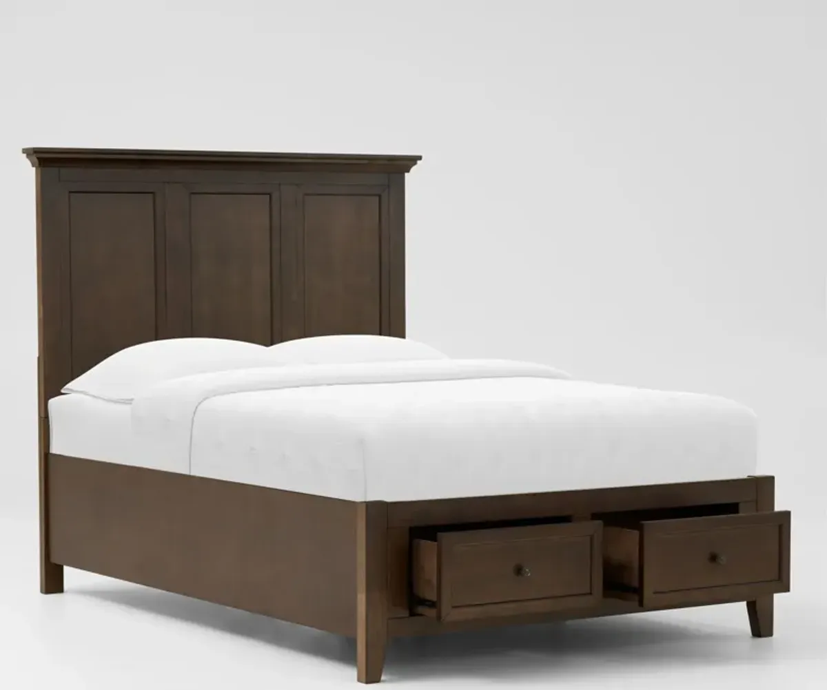 Lincoln Full Youth Storage Bed - Hickory