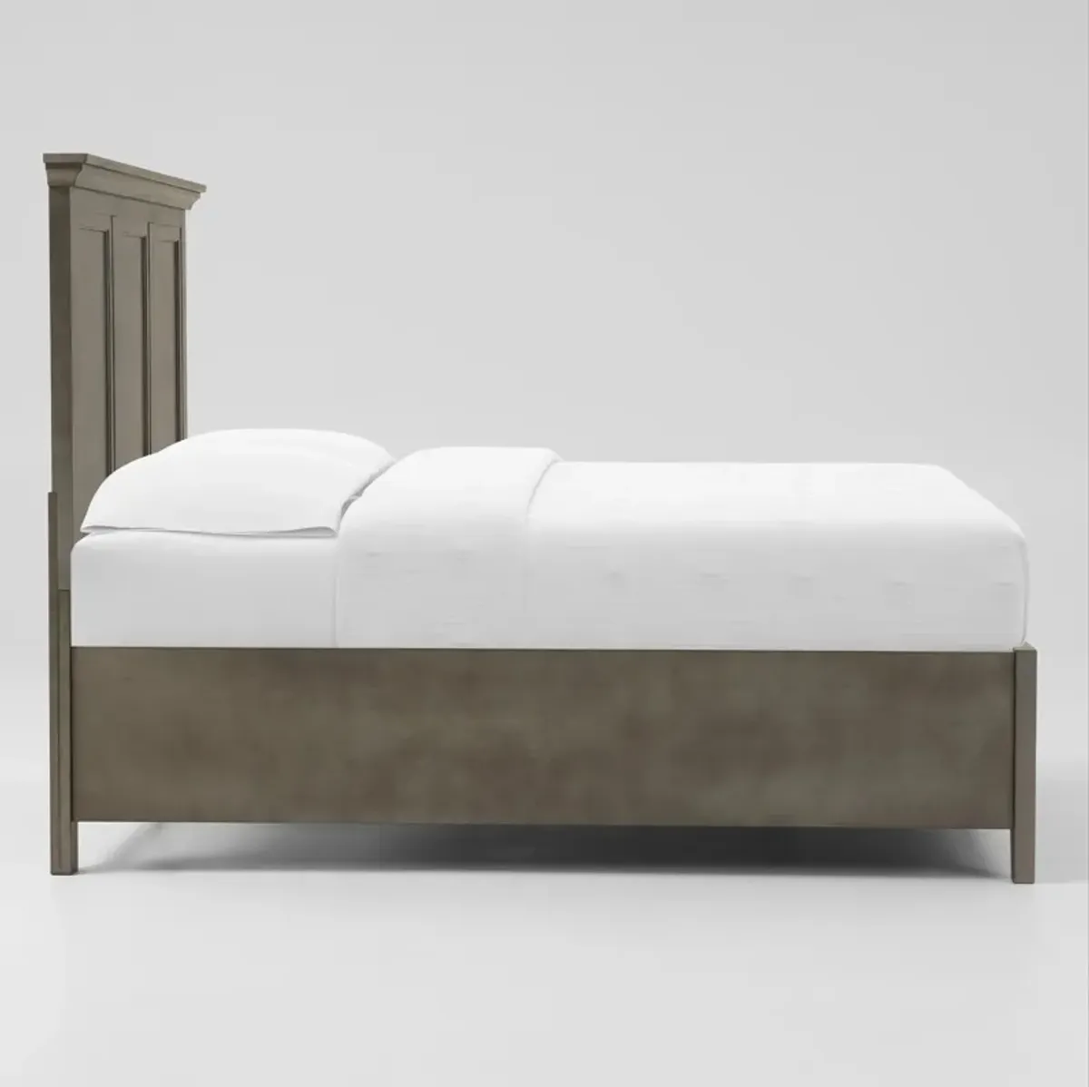 Lincoln Solid Wood Full Youth Storage Bed - Gray