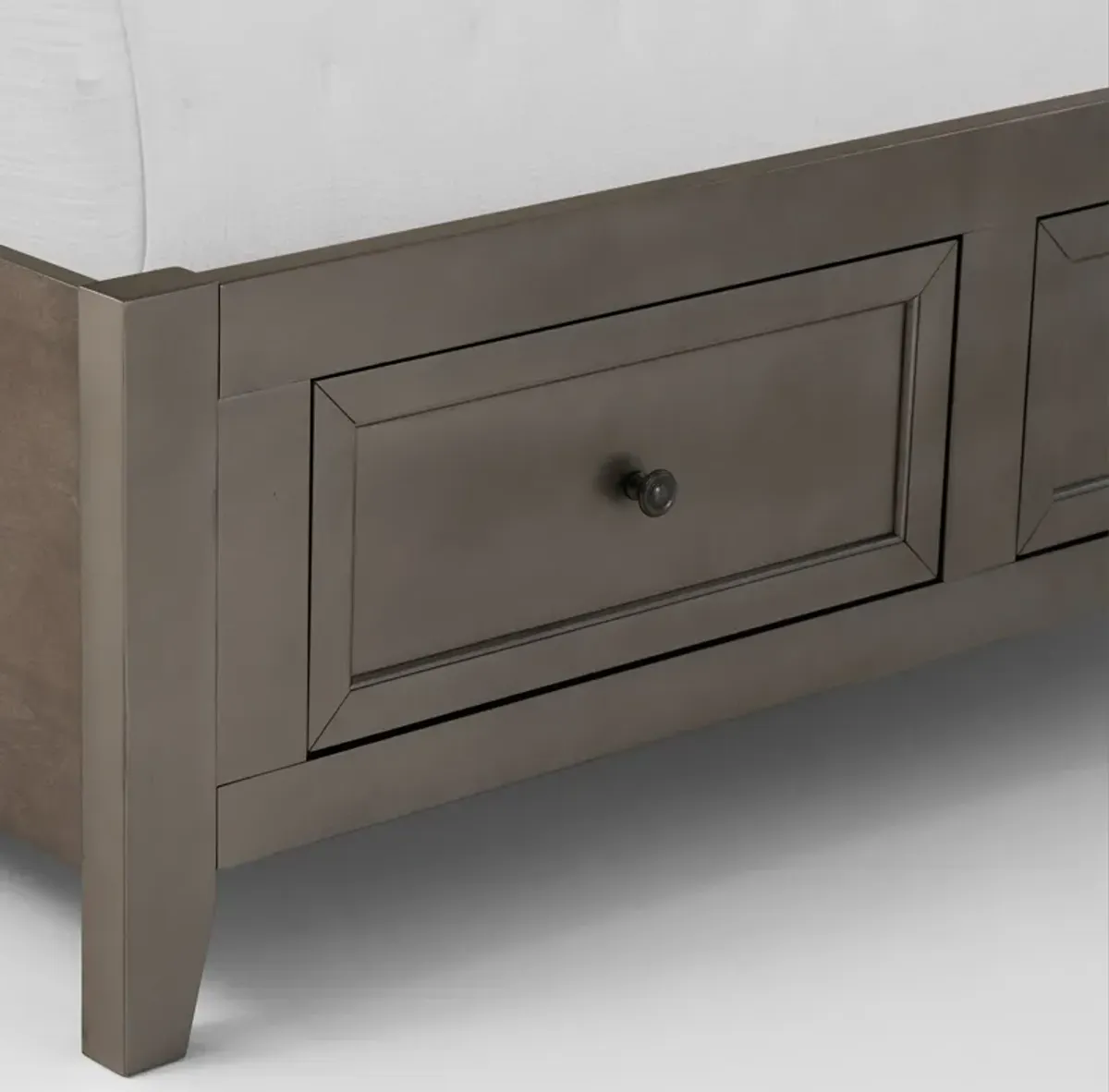 Lincoln Solid Wood Full Youth Storage Bed - Gray