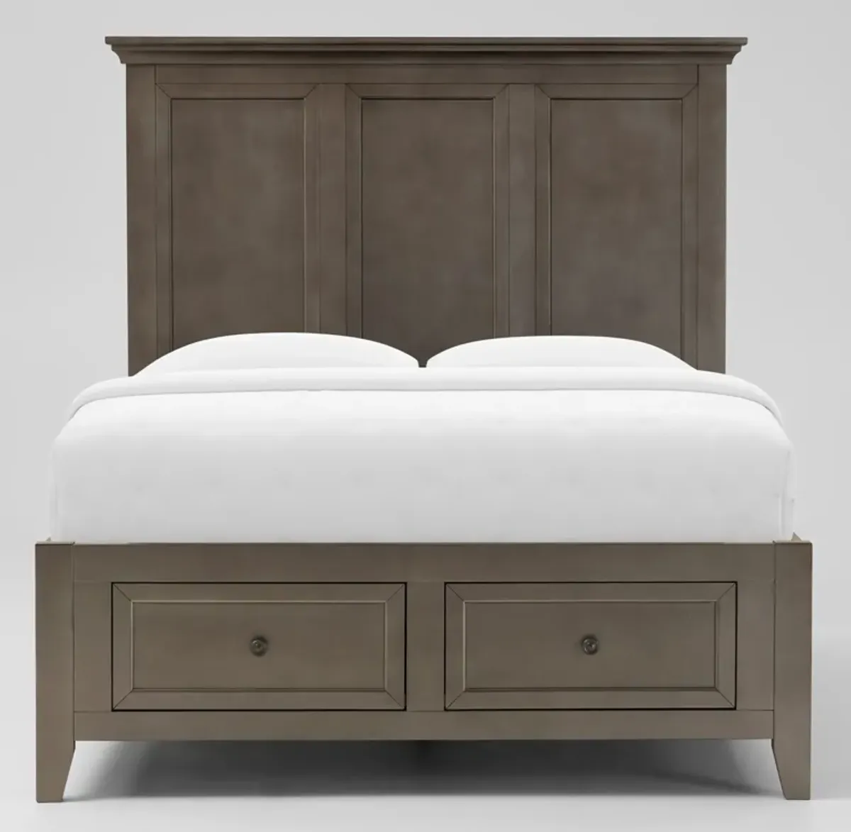 Lincoln Solid Wood Full Youth Storage Bed - Gray