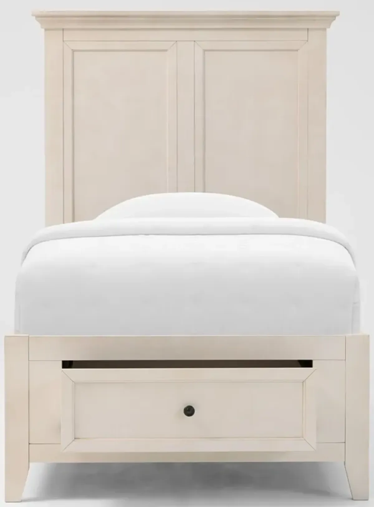 Lincoln Twin Youth Storage Bed - White