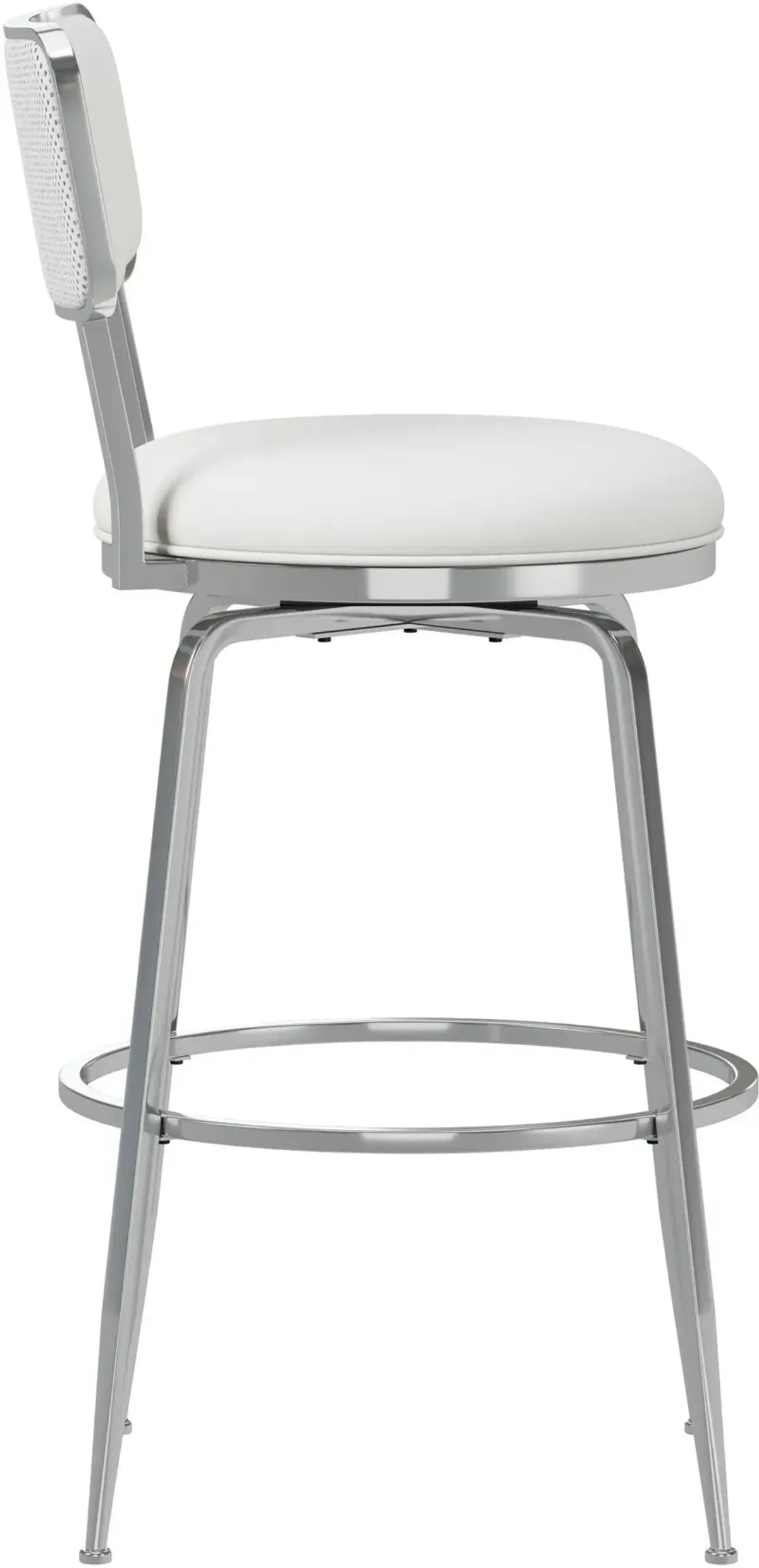 Noelle Swivel Bar Stool - White