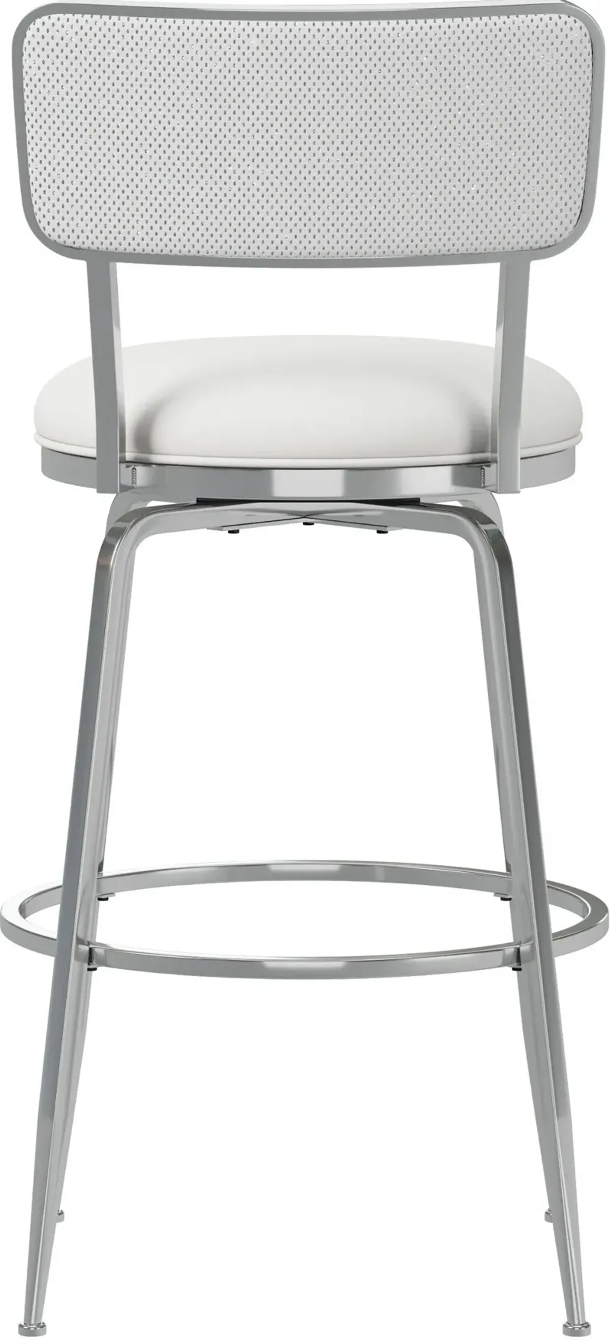 Noelle Swivel Bar Stool - White