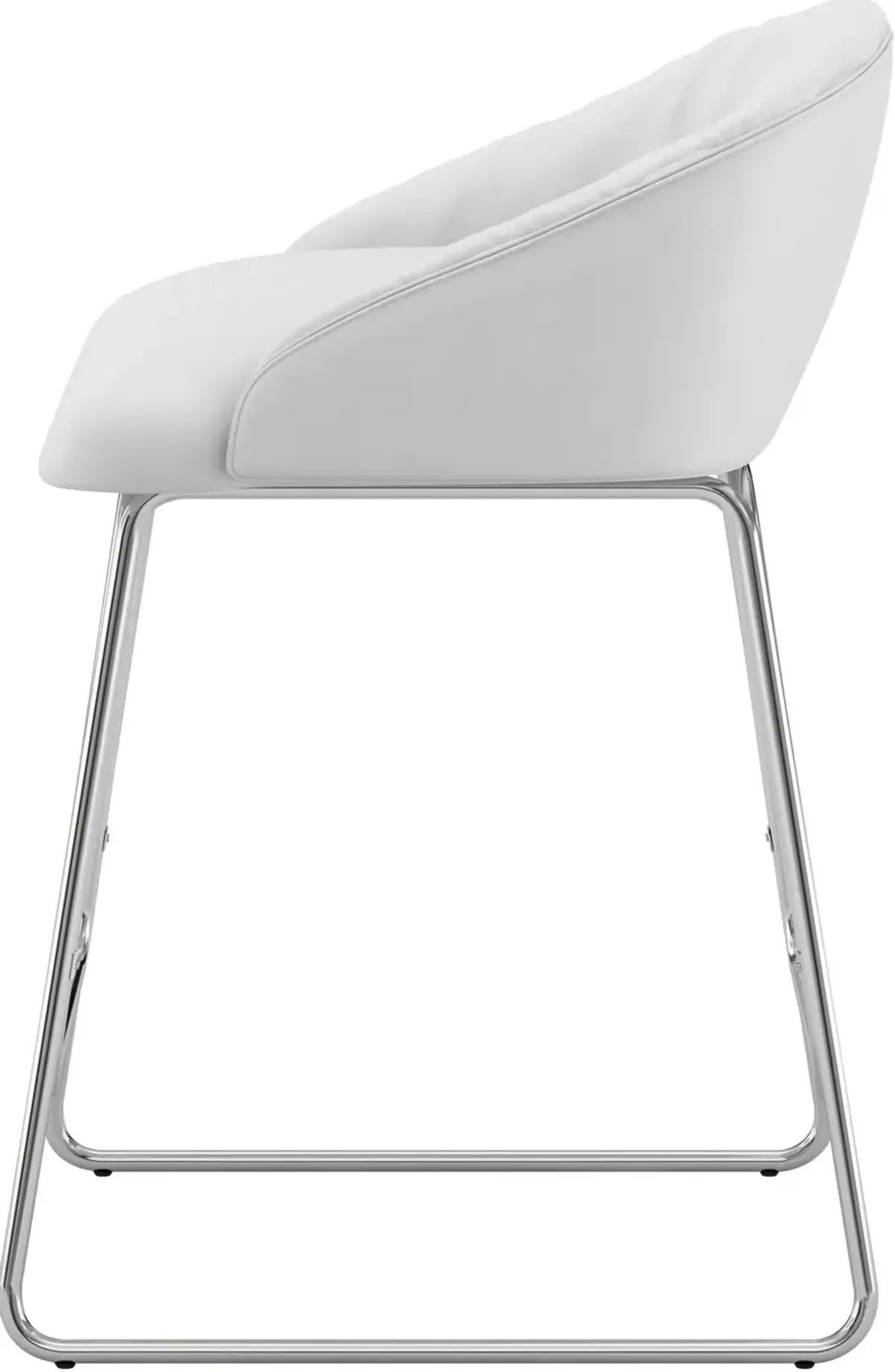 Hover Counter-Height Stool - White