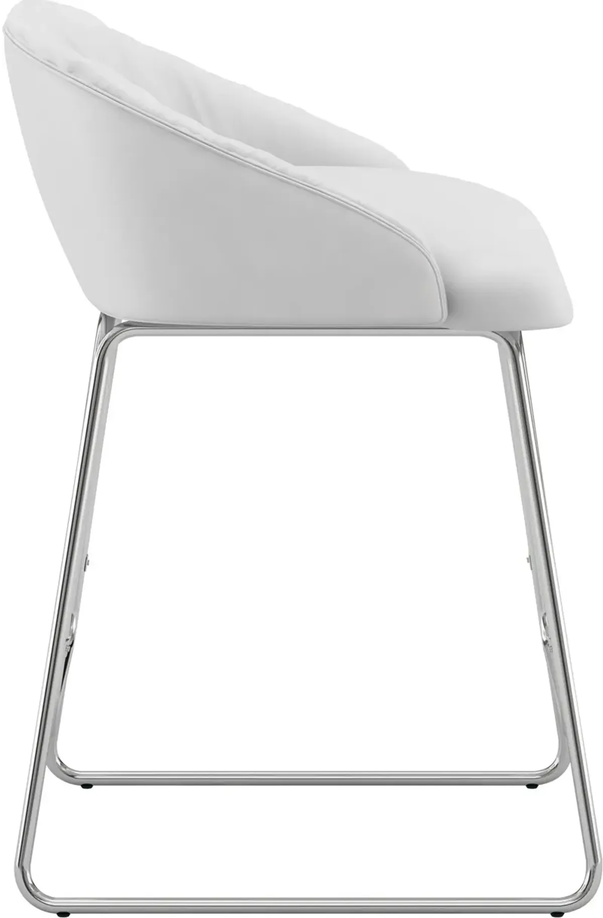 Hover Counter-Height Stool - White