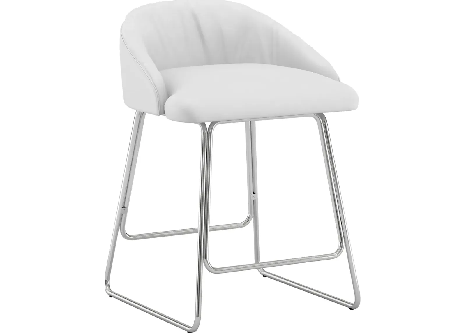 Hover Counter-Height Stool - White