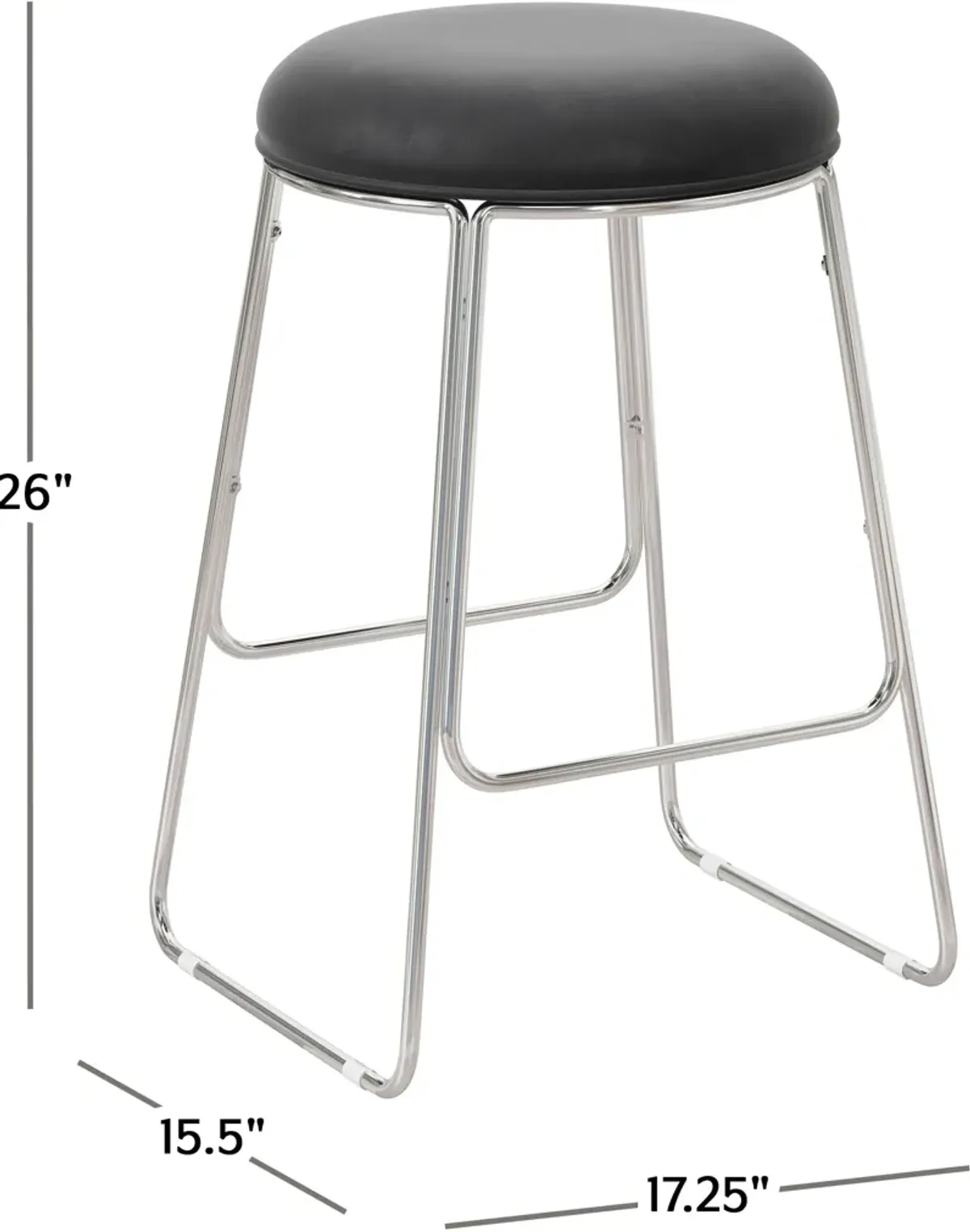 Ferran Counter-Height Stool - Black