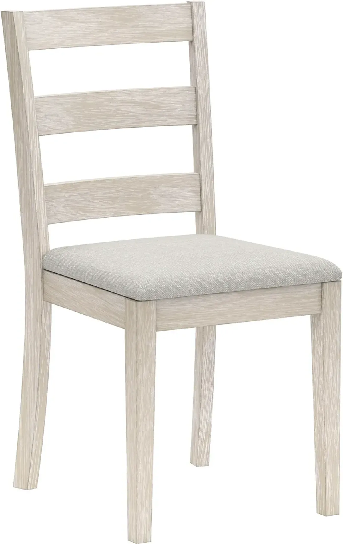 Werner Set of 2 Ladder Back Dining Chairs - White