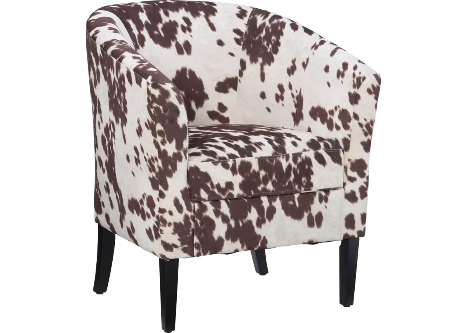 Jethro Accent Chair - Cow Print