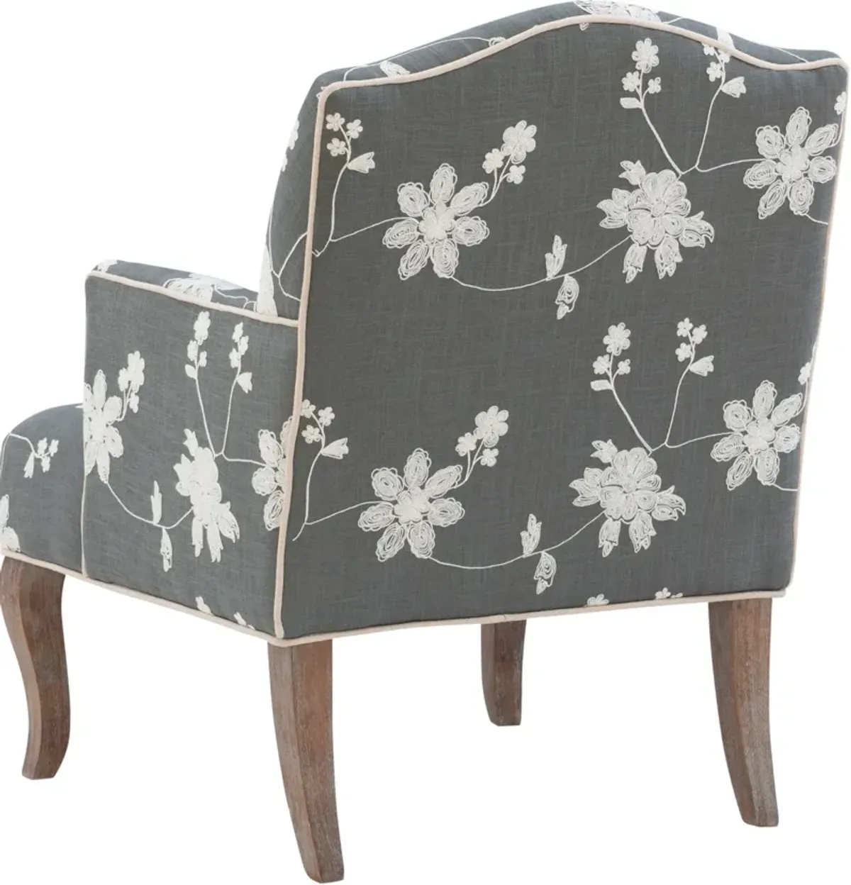 Bina Accent Chair - Gray and White