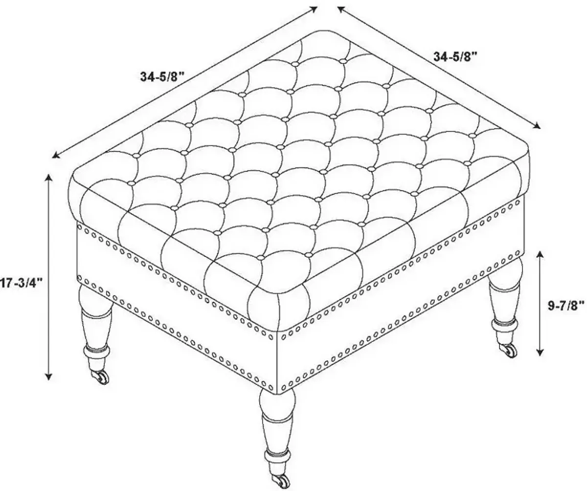 Cynthia Square Ottoman - Tan