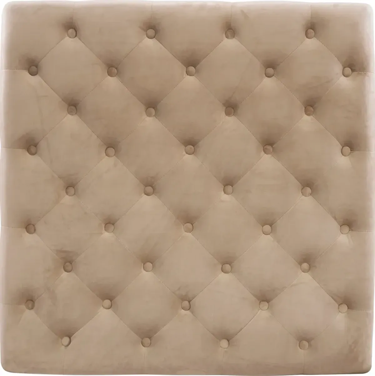 Cynthia Square Ottoman - Tan