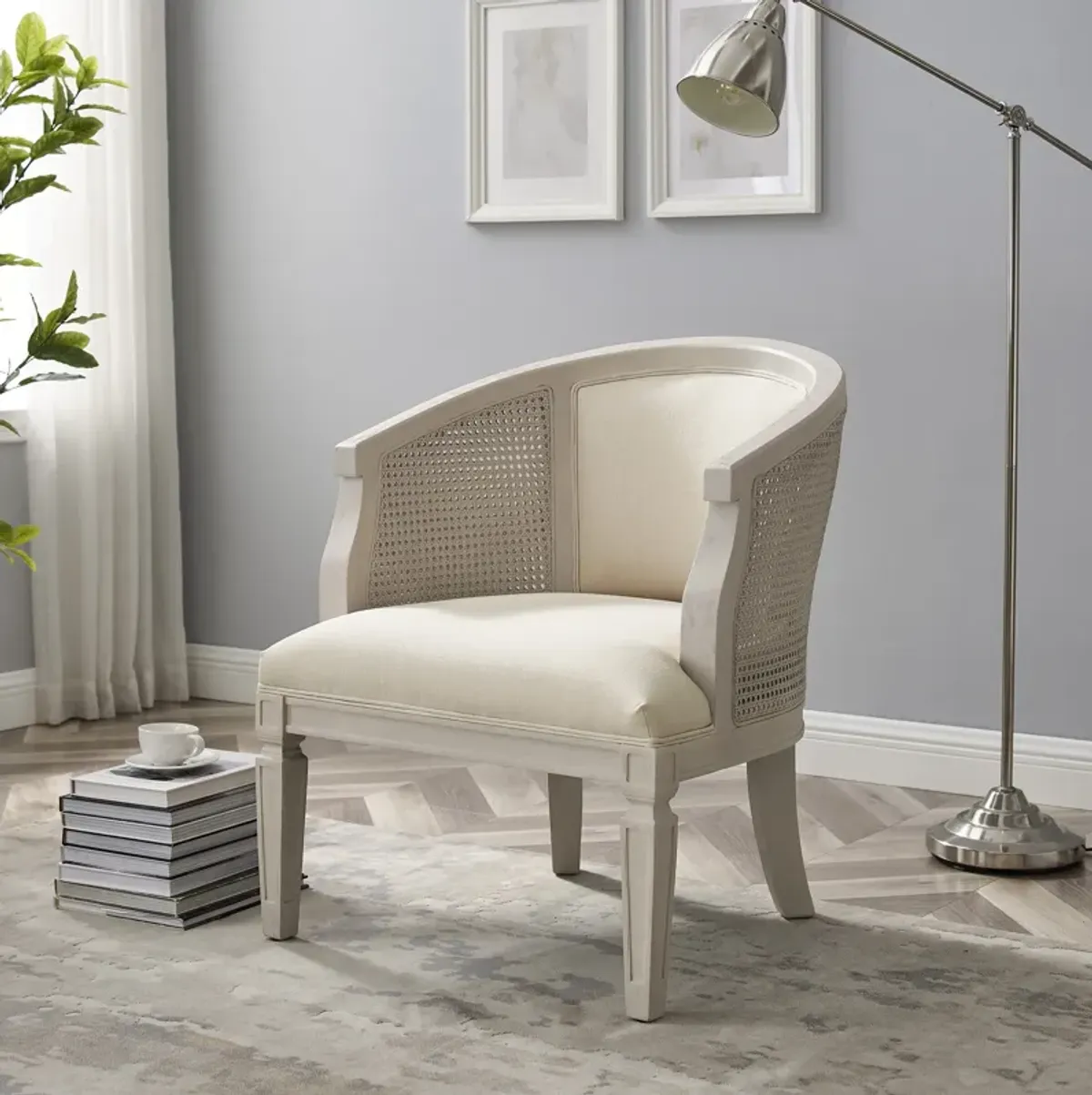 Carmello Accent Chair - White