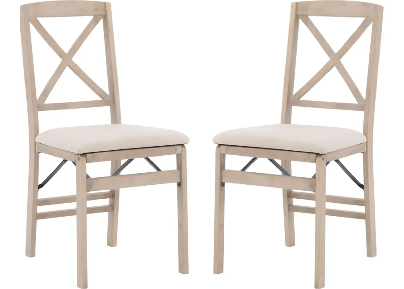 Rosie Set of 2 Folding Dining Chairs - Gray