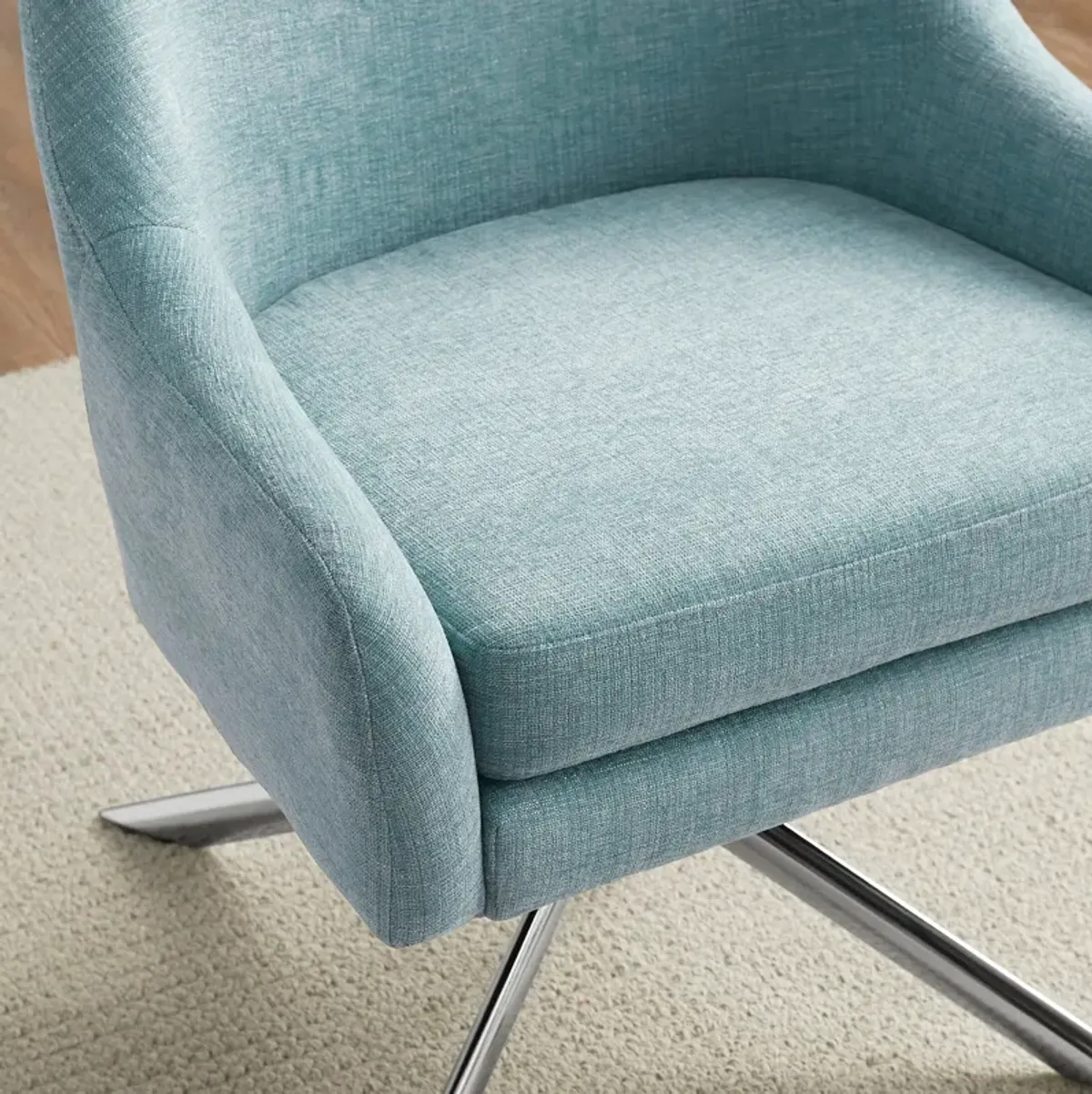 Adler Swivel Accent Chair - Green