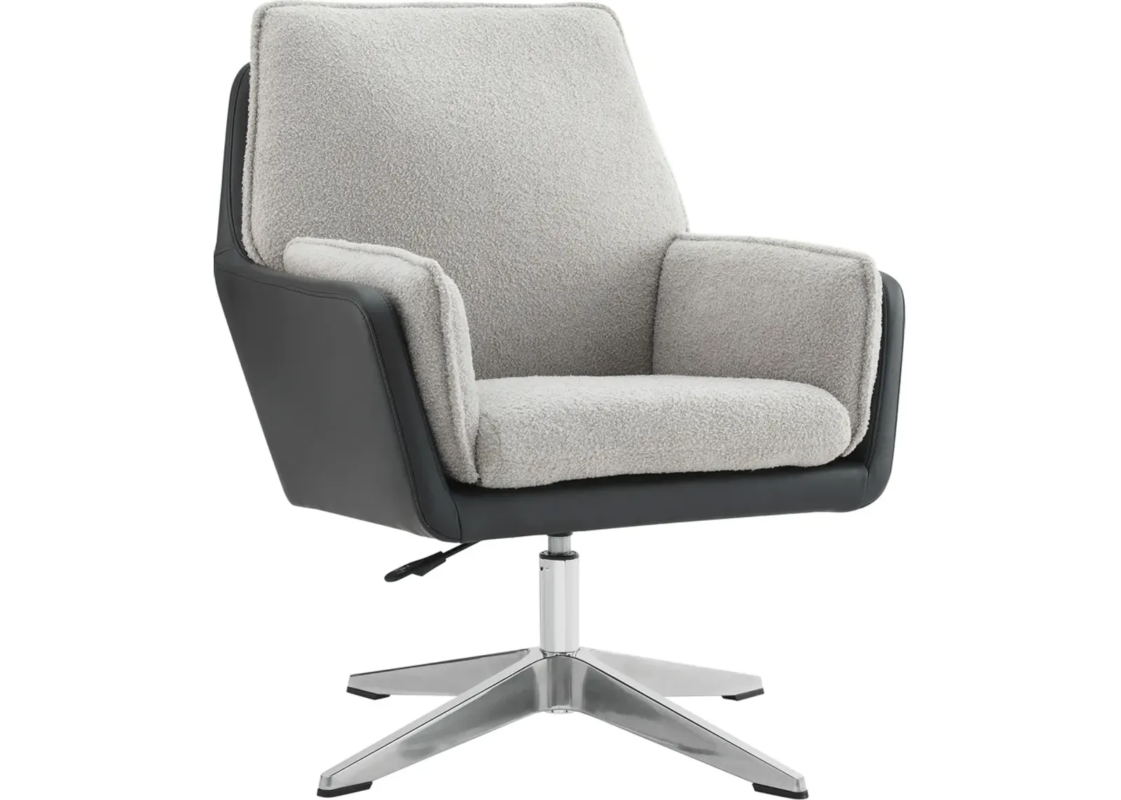 Decter Swivel Accent Chair - Gray and Black