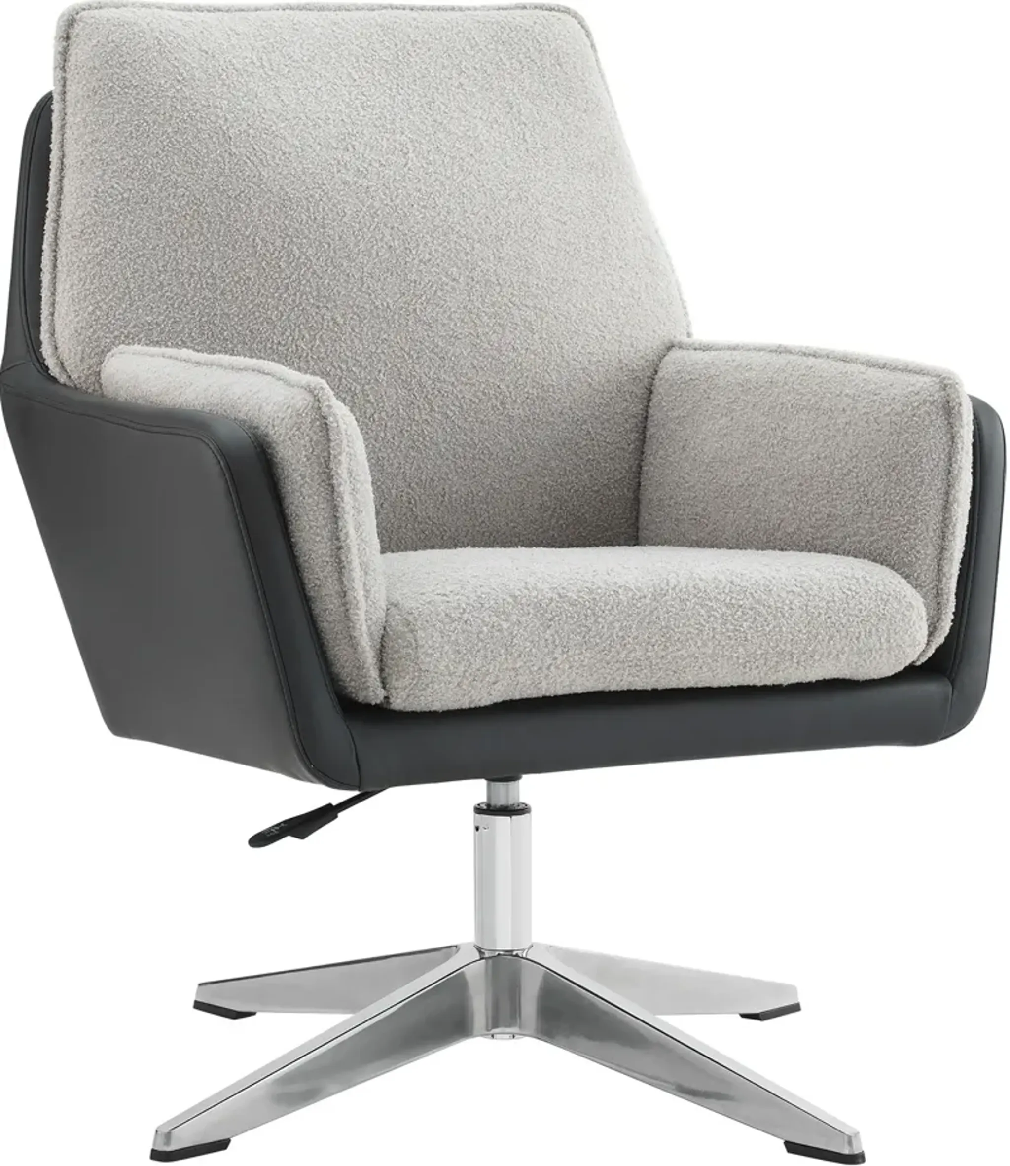Decter Swivel Accent Chair - Gray and Black | Furniture.com