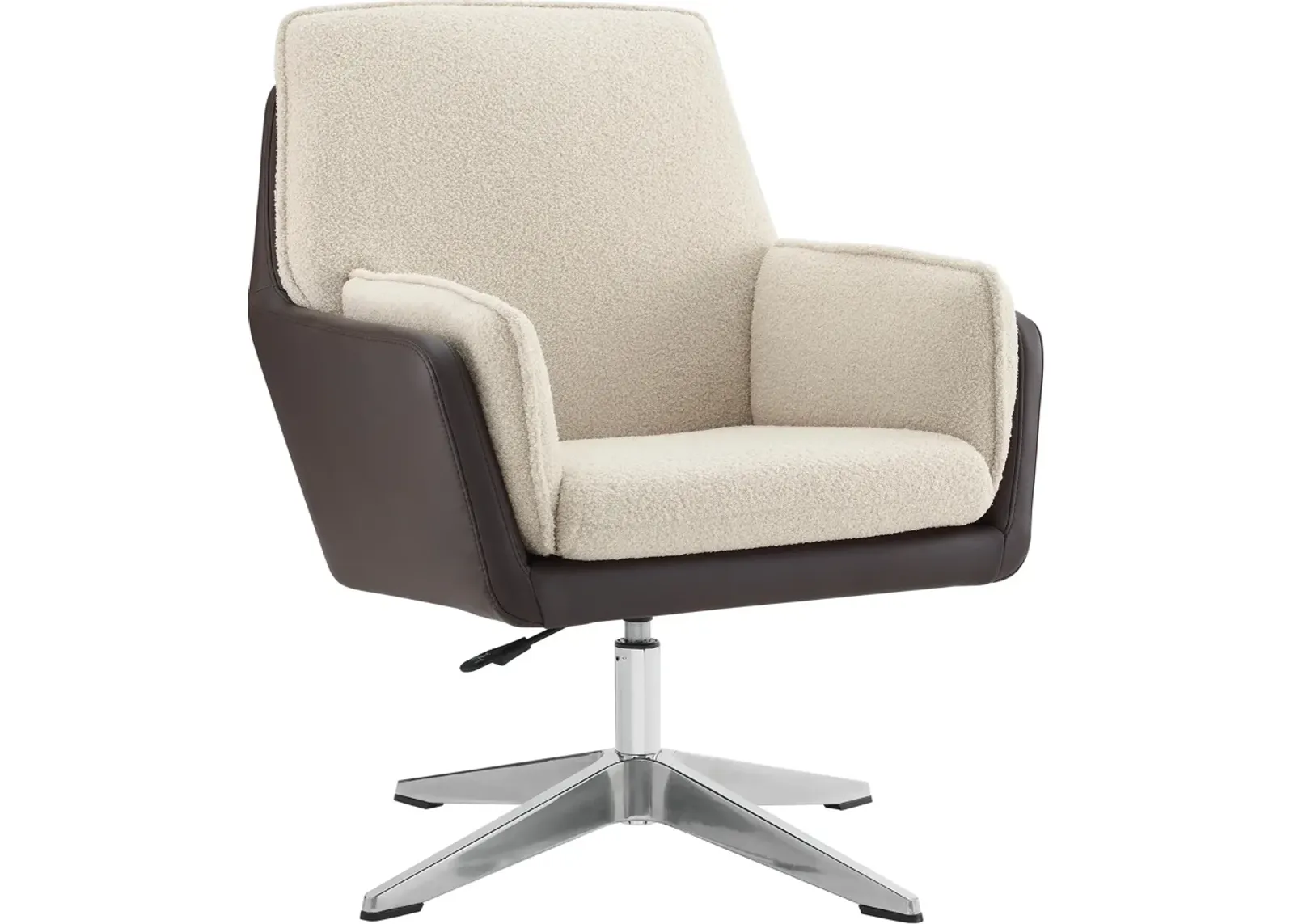 Decter Swivel Accent Chair - Natural and Brown