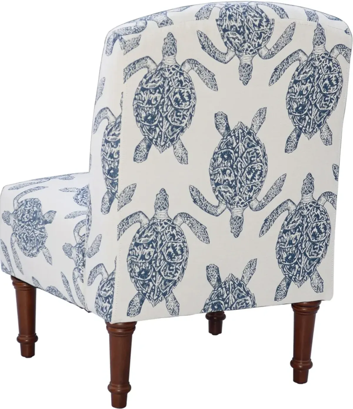 Sabine Accent Chair - Blue and White