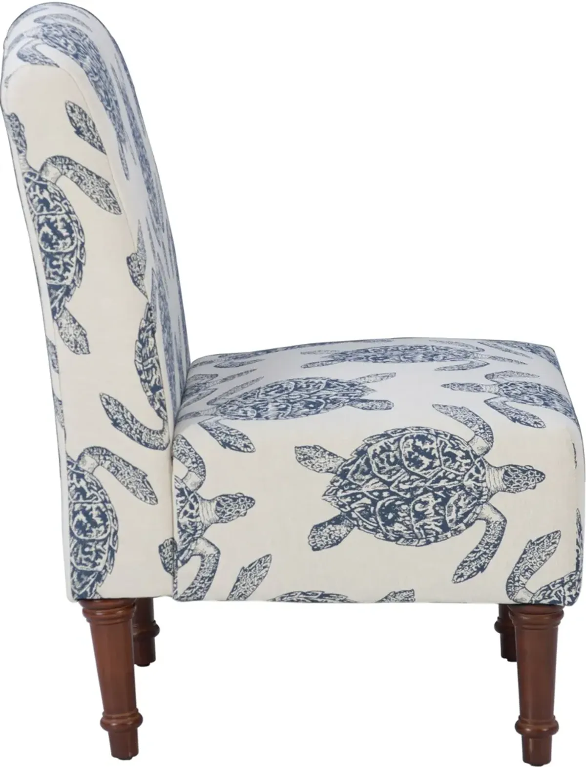 Sabine Accent Chair - Blue and White