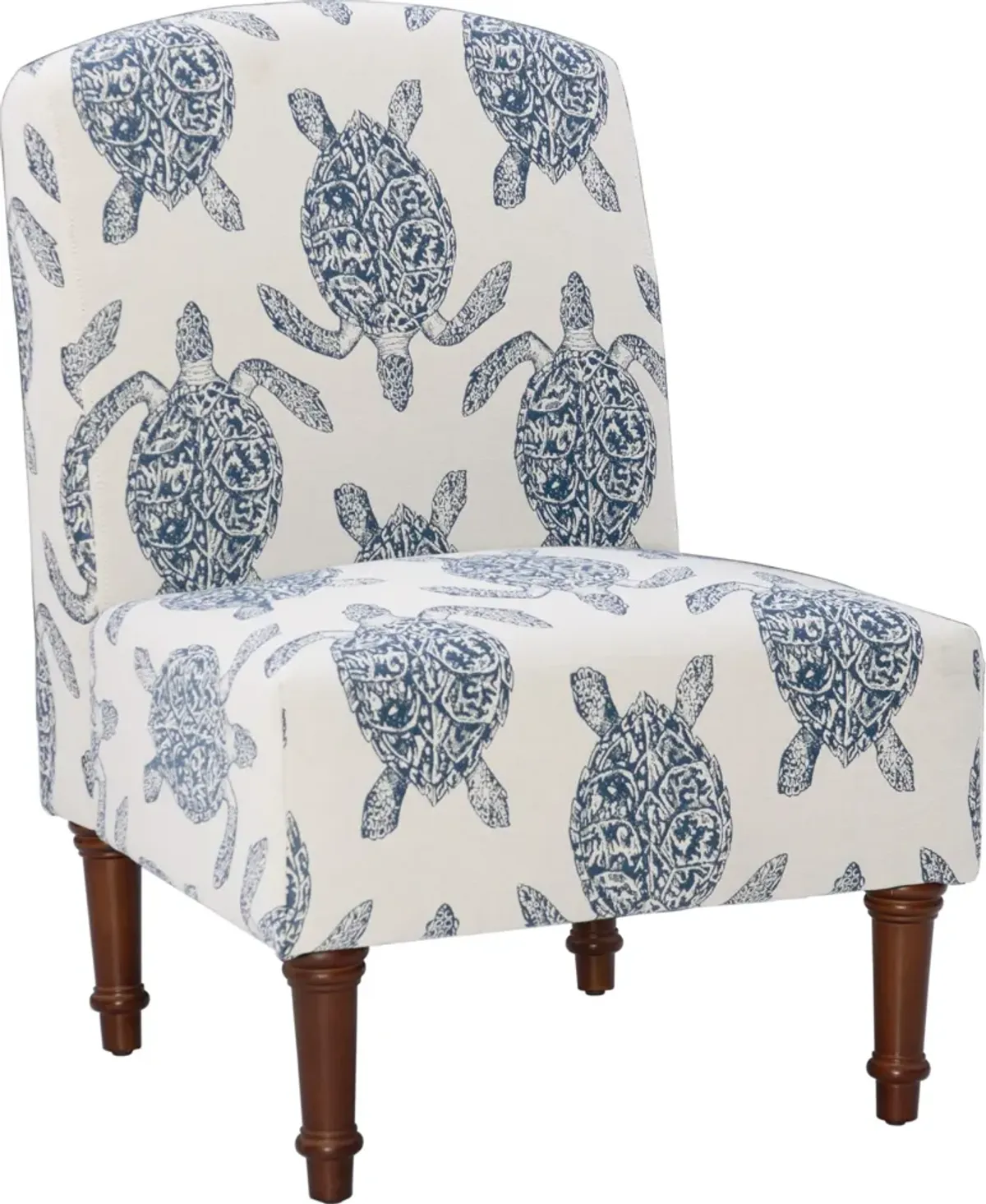 Sabine Accent Chair - Blue and White