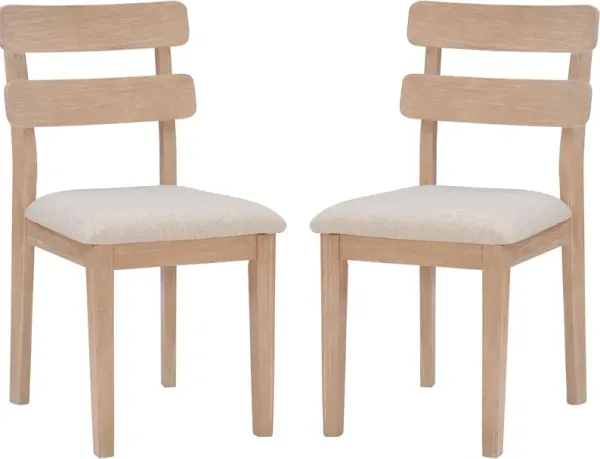 Moira Set of 2 Dining Chairs - Natural