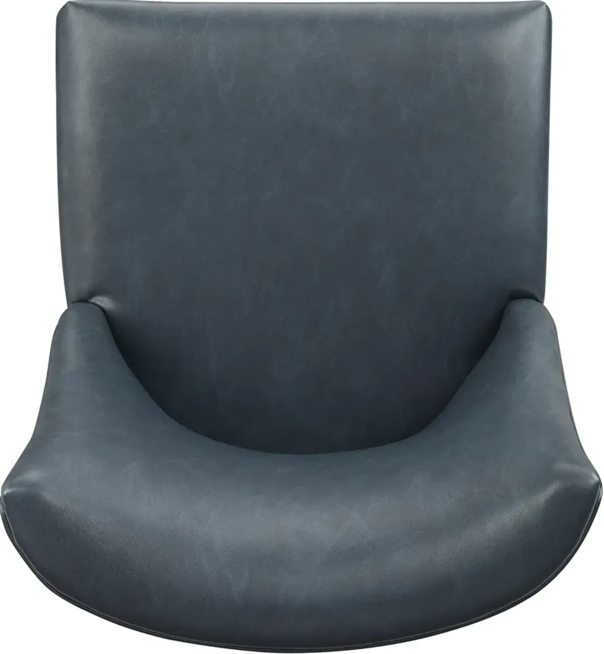 Whitaker Set of 2 Vegan Leather Dining Chairs - Navy