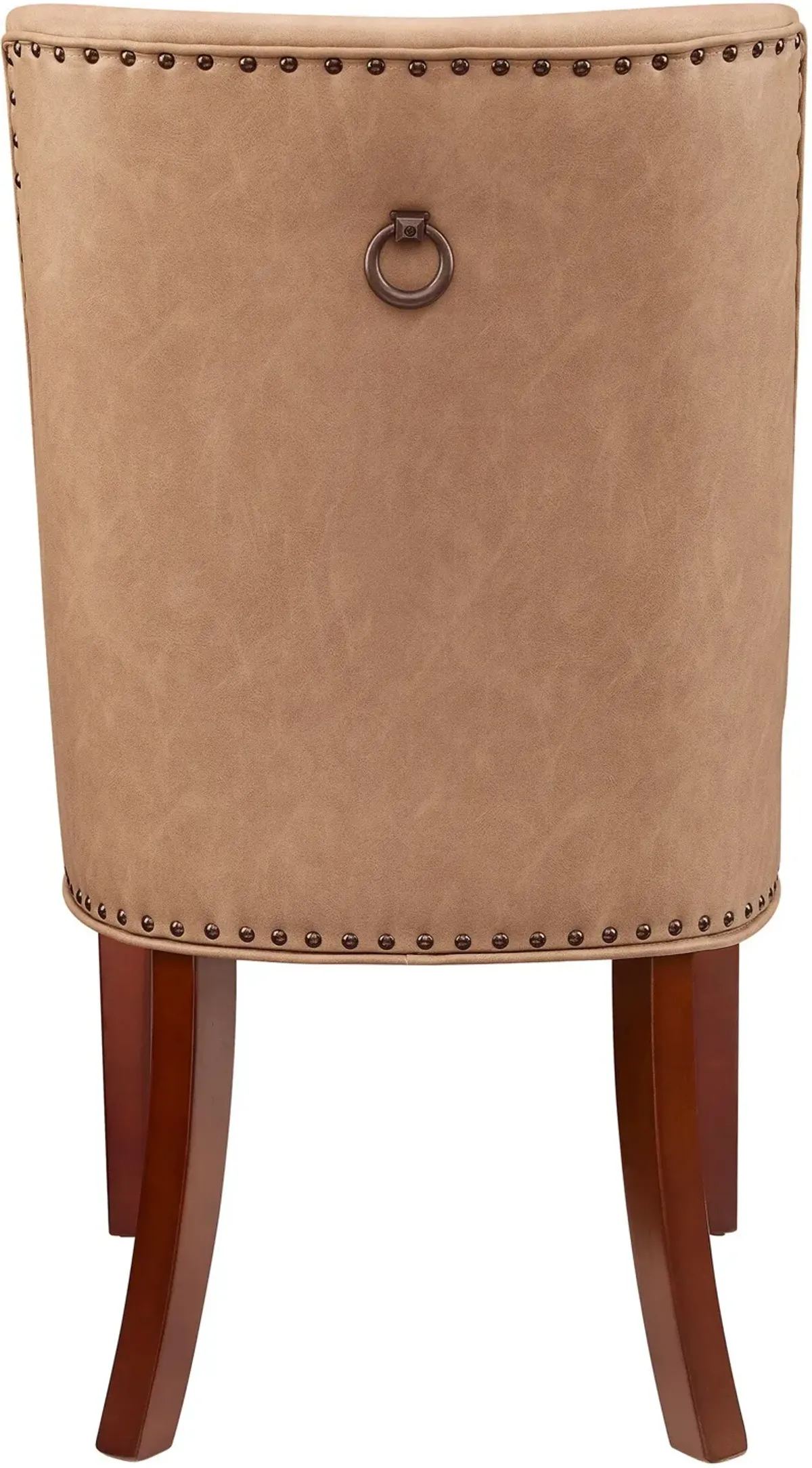 Whitaker Set of 2 Vegan Leather Dining Chairs - Tan