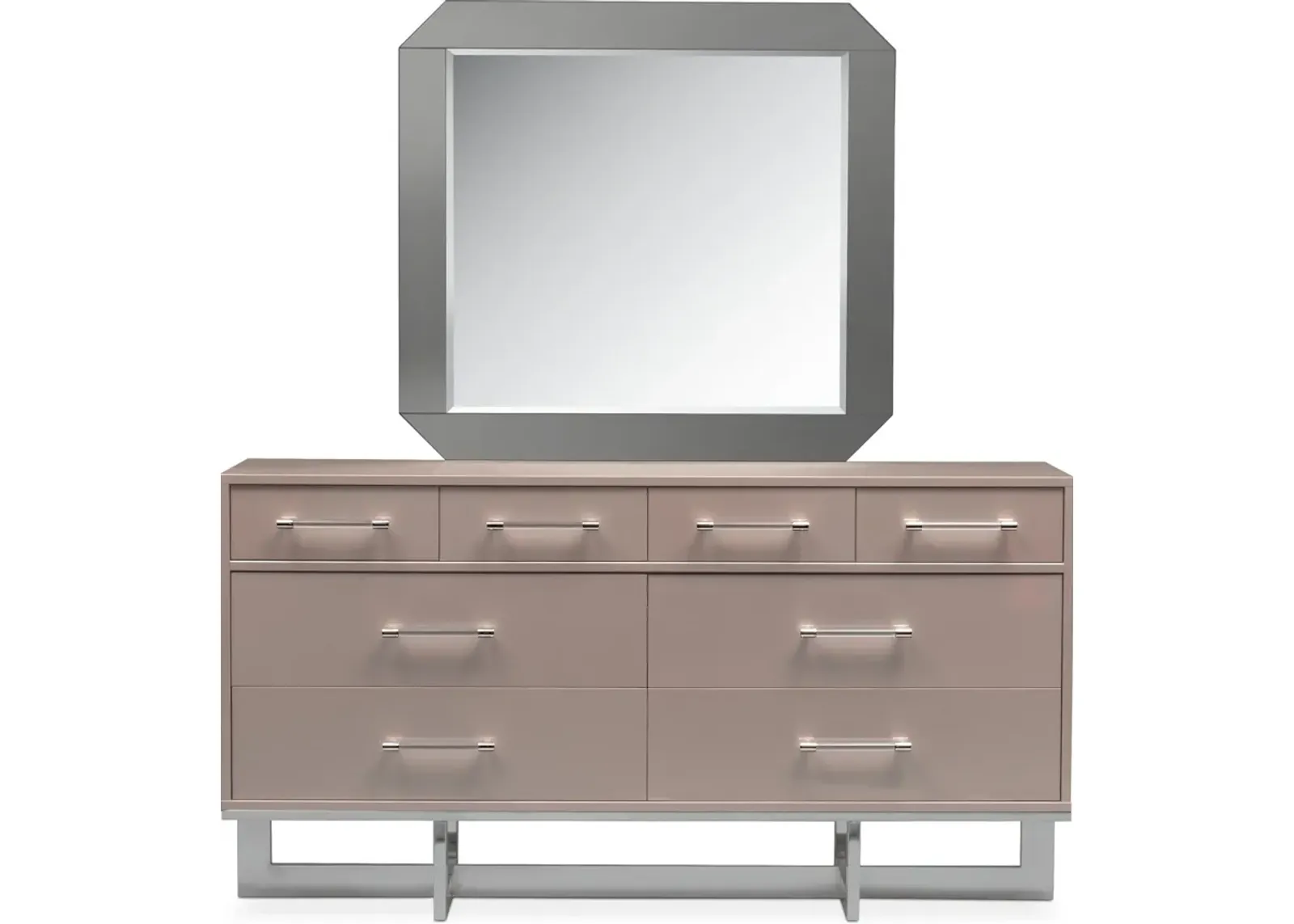 Concerto Dresser and Mirror - Champagne