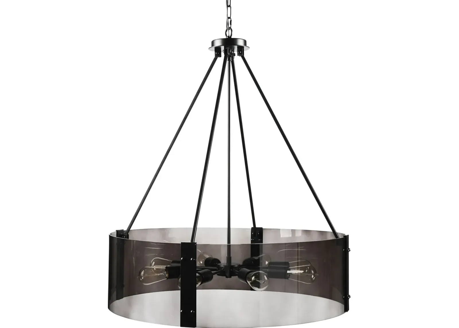 Genie 3-Light Chandelier - Black