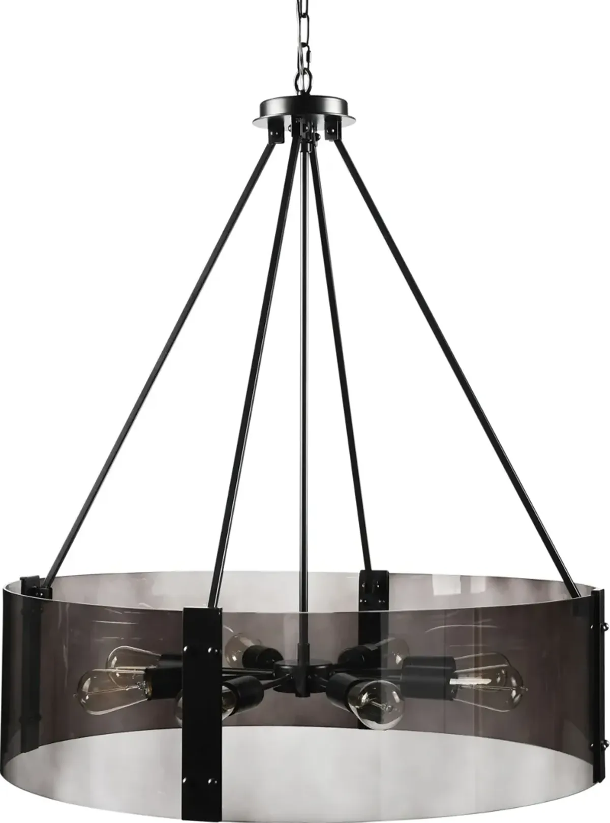 Genie 3-Light Chandelier - Black