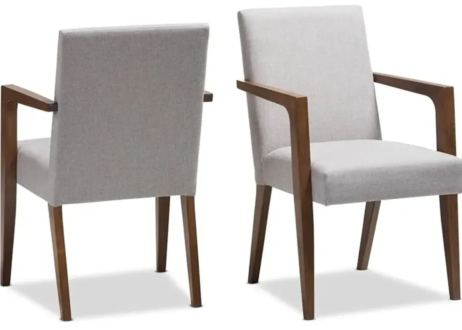 Jayden Set of 2 Accent Chairs - Light Gray